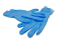 Ιατρικά γάντια μιας χρήσης μπλε νιτριλίου σε σκόνη Γάντια εξέτασης ασφαλείας χωρίς σκόνη