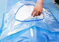 Ύφασμα μη υφανθε'ν χειρουργικό αποστειρωμένο Drapes 20 X 20 ίντσα στο μπλε χρώμα για τη χρήση νοσοκομείων