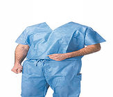 Μπλε ναυτικός χειρουργικός τρίβει τα κοστούμια, οι νοσοκόμες νοσοκομείων τρίβουν το ομοιόμορφο κοντό μανίκι κοστουμιών