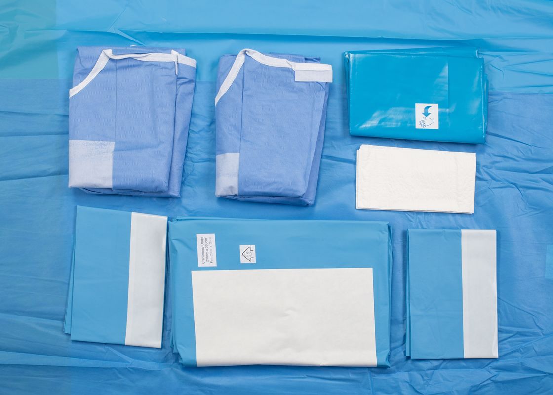 Καθορισμένη μίας χρήσης χειρουργική αποστείρωση αερίου πακέτων EO Craniotomy για τη διαδικασία Scull
