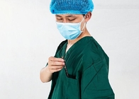 Ιατρικός χειρουργικός χρήσης νοσοκομείων τρίβει το κοντό βαμβάκι Β μανικιών 100% κοστουμιών - λαιμός