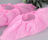 Αντιολισθητικό χρώμα καλύμματος παπουτσιών μιας χρήσης μπλε ροζ Μη υφασμένο ύφασμα για νοσοκομειακή κλινική προσαρμοσμένο μέγεθος