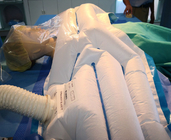 Κουβέρτα Θέρμανσης πάνω σώματος Σύστημα Ελέγχου Θέρμανσης ICU Χειρουργικό ύφασμα SMS Δωρεάν μονάδα αέρα χρώματος λευκό μέγεθος μισό σώμα