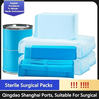 Χωρίς λατέξ, συσκευασίες χειρουργικής χρήσης με υπερηχητική συγκόλληση και αριθμός συσκευασιών 1/30/50 CTN για αποστειρωμένες διαδικασίες