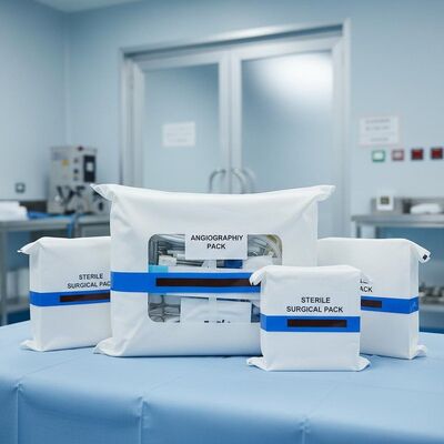 Steam Sterilization Sterile Surgical Packs with Non-woven Fabric and Angiography Pack for Hospitals